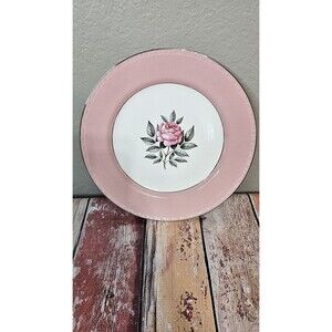 Cunningham and Pickett Norway Pink Rose Dinner Plate Rare